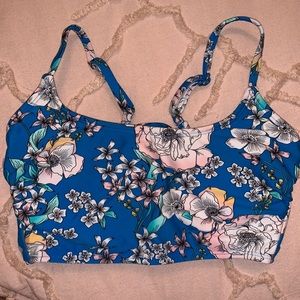 floral bikini top
